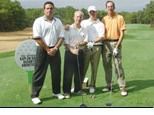 Group of Men Posing at Benefit Golf Game